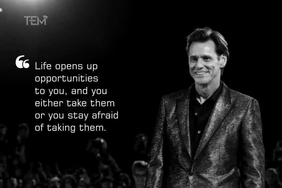 Jim Carrey Quote on opportunities 