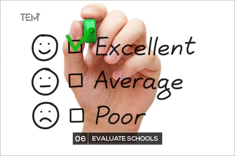 Evaluate schools