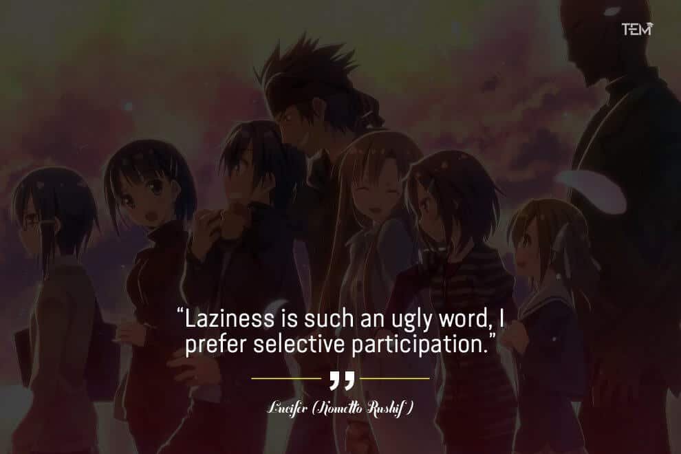 Anime Quotes: Lucifer