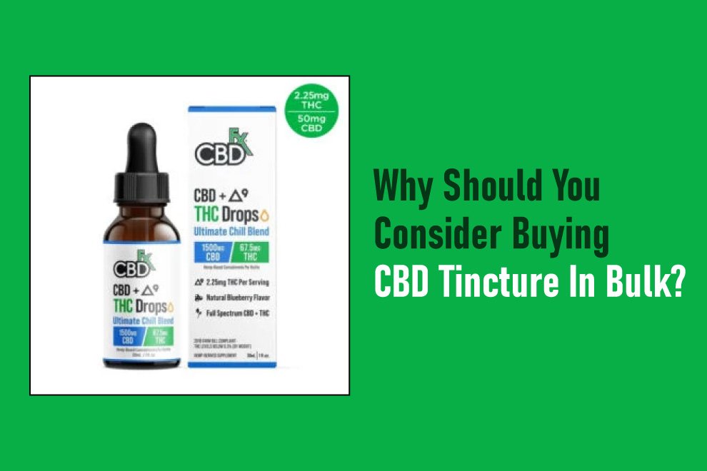 Buying CBD Tincture In Bulk